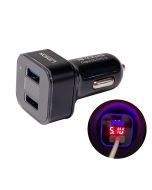 USB-snabbladdare ciggplugg (2 portar)