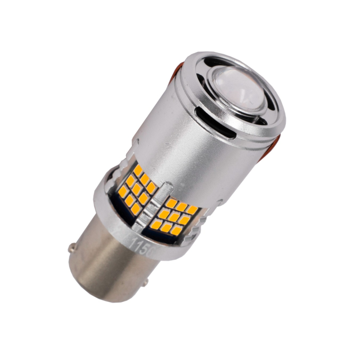 1x Ampoule LED P21W - BA15S CANbus | Clignotants Led Lumière Orange |  1400LM Plug & Play