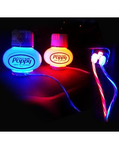 Ljusplatta för Poppy med rinnande ljus i kabeln (USB)