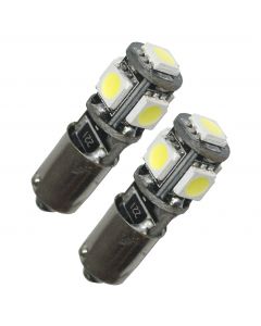 BA9s/T4W, 5 SMD, Xenonvit, canbus (2-pack)