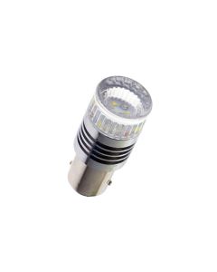 LED-lampa, 6 x Cree, BAY15d/1157 - xenonvit/gul
