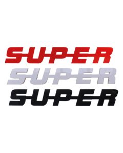 SUPER-emblem för Scania (högglans)