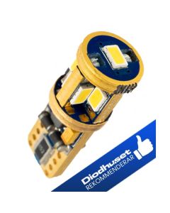 LED-lampa T10 med 9 st Samsung-dioder (xenonvit, T10 / W5W)