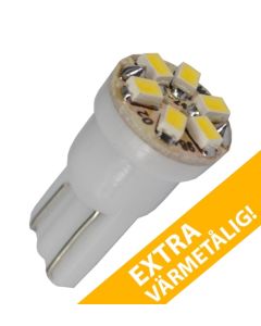 Diodlampa xenonvit 6 SMD LED
