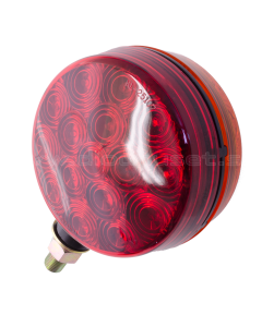Spansk lampa; orange fram, röd bak