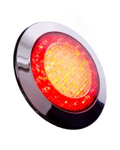 Baklampa LED kromring 12V 