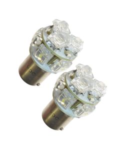Diodlampor BA15s/R5W, Xenonvit (2-pack)