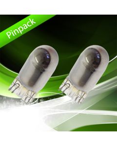 Blinkerslampa gul/chrome W5W T10 W2,1x9,5d