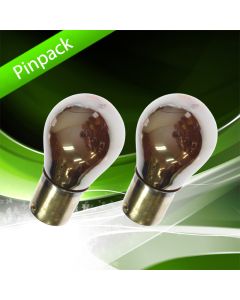 Blinkerslampa orange/chrome PY21W 1056 BAU15s
