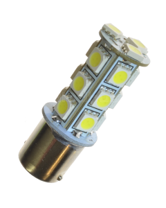 Diodlampa varmvit BA15s 18 SMD dioder