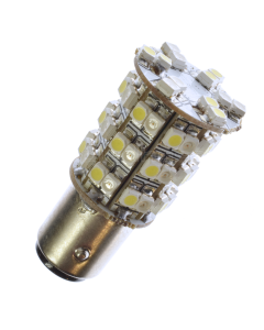 Diodlampa vit/gul med 60st SMD "Switchback" (sockel BAY15d 21/5W)