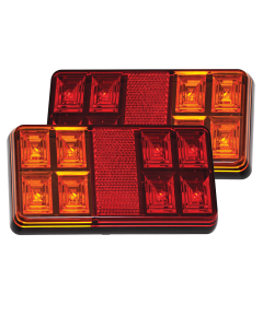 Baklykta 151 rektang. 2-pack 12V, E-märkt