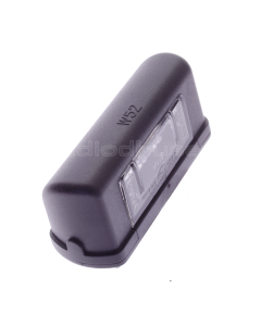 Skyltlykta svart 2 LED E-märkt