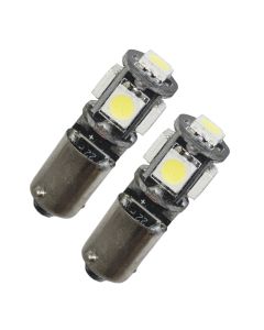 BAX9s/H6W, 5 SMD, Xenonvit, CANBUS (ett par)
