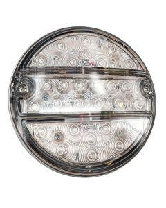 Baklykta LED rund med transparent glas