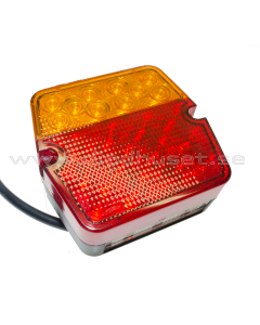 Baklykta LED 2 kammar plus skyltbelysning, 100x94mm