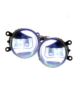 LED DRL rund med L-ljusform (12-24 V)