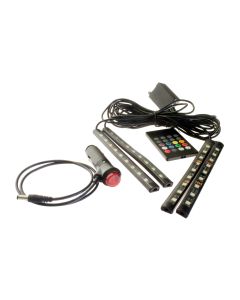 ZenseLight RGB LEDlister, musikstyrda för 24V (4 st, ciggplugg)