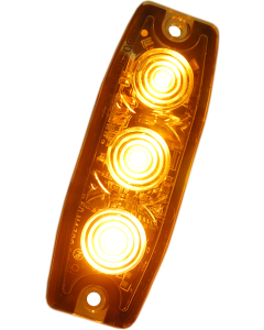 Blixtljus 3 st LED Superslim (Orange, 3m kabel)
