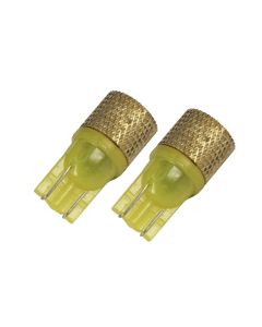 LED orange 24V W5W (Dubbla funktioner: fast ljus & strobe)