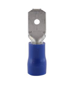 Isolerad flatstift, Blå, 6.3x0.8mm
