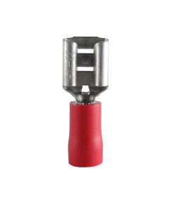 Isolerad flatstiftshylsa, Röd, 6.3x0.8mm