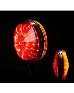 Spansk lampa dubbelsidig (orange & röd)
