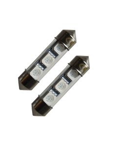 Spollampor 36mm C5W Röda (2-pack)