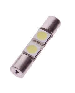 Spollampa 28mm - Grön (12V)