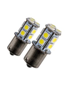 LED-lampor 24V för BA15s / R5W (xenonvita)