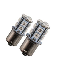 LED-lampor 24V för BA15s / R5W (röda)