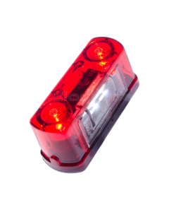 Skyltlykta röd 4 LED E-märkt