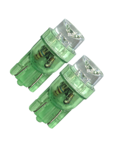 Diodlampor 12V W5W med grönt ljus (2-pack)