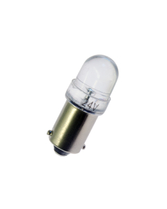 BA9s LED-lampa, 24V, Smal spridning - Xenonvit