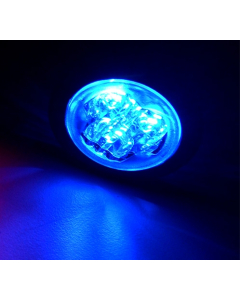 "Hide-away" LED-blixtljus (ECE R65) - Blå