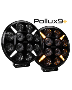 LEDSON Pollux9+ Drive LED Extraljus 120W med Gult / Vitt Positionsljus (E-märkt, Driving Beam) - DEMOEX