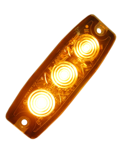 Blixtljus 3 st LED Superslim (Orange/Blå, 0,2/3m kabel)